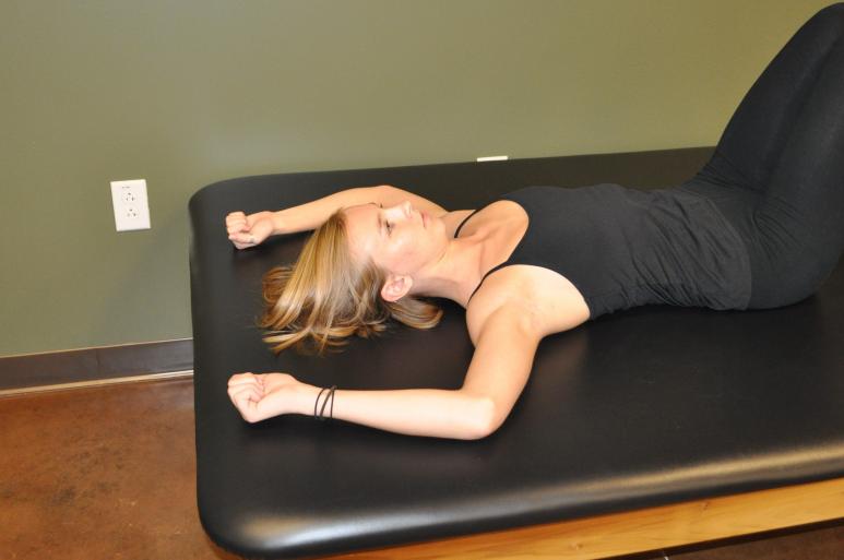 Shoulder abduction- supine